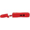 Rechargeable Runt 80,000,000 volt stun gun with flashlight and wrist strap disable pin Red