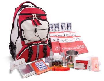 64 Piece Survival Back Pack (Red)