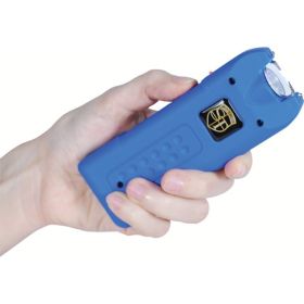 80,000,000 volt MultiGuard Stun Gun Alarm and Flashlight with Built in Charger Blue