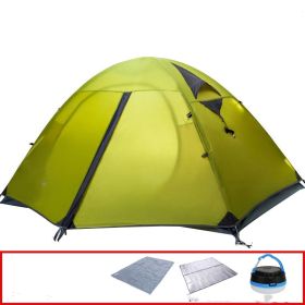 Pasture Gaodi Tent Cold Mountain Field Camping Equipment Outdoor Storm Tent (Option: Green-2air)
